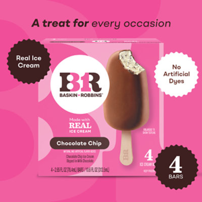 Baskin Robbins Choc Chip Bars - 4-2.65 Fl. Oz. - Image 4