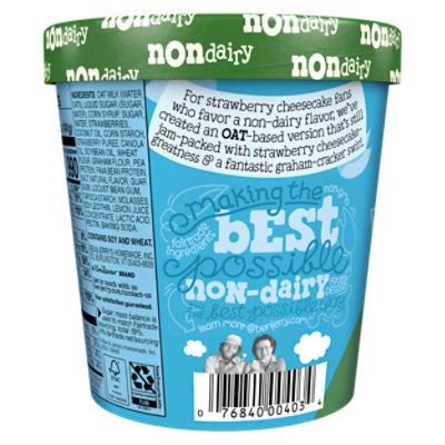 Ben & Jerry's Non Dairy Strawberry Cheesecake Ice Cream - Pint - Image 5