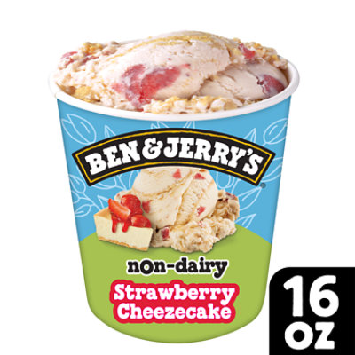 Ben & Jerry's Non Dairy Strawberry Cheesecake Ice Cream - Pint - Image 1