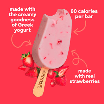 Yasso Strawberries And Cream Frozen Greek Yogurt Bars - 4-14 Fl. Oz. - Image 6