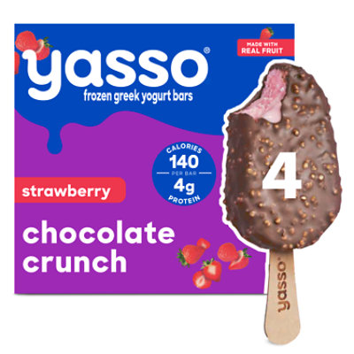 Yasso Frozen Greek Yogurt Strawberry Chocolate Crunch - 4-10.6 Fl. Oz. - Image 2