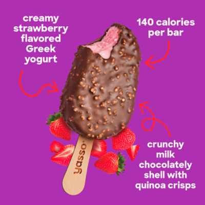 Yasso Frozen Greek Yogurt Strawberry Chocolate Crunch - 4-10.6 Fl. Oz. - Image 6