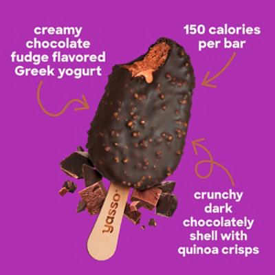 Yasso Fudge Chocolate Crunch Frozen Greek Yogurt Bars - 4-10.6 Fl. Oz. - Image 6