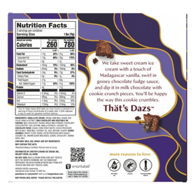 Hagen-dazs Chocolate Cookie Crumble Ice Cream Bars - 3-9 Fl. Oz. - Image 4