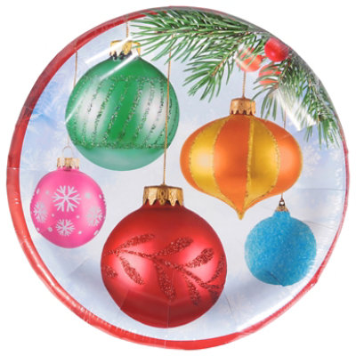 Signature SELECT Bright Ornaments Dinner Plate - 8 Count - Image 3