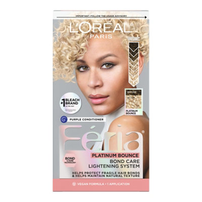 L'Oréal Paris Féria Platinum Bounce Bond Care Lightening System Hair Dyes Kit - Each - Image 1