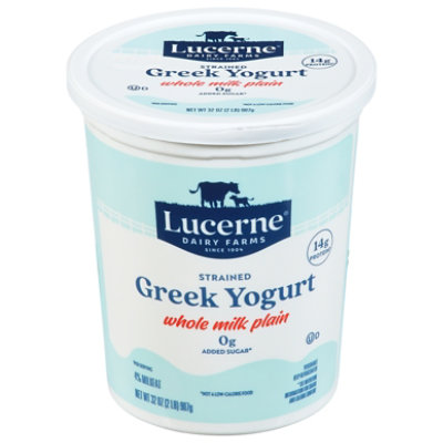 Lucerne Greek Yogurt Whole Milk Plain - 32 Oz - Image 3