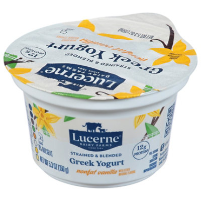 Lucerne Greek Yogurt Nonfat Vanilla - 5.3 Oz - Image 3