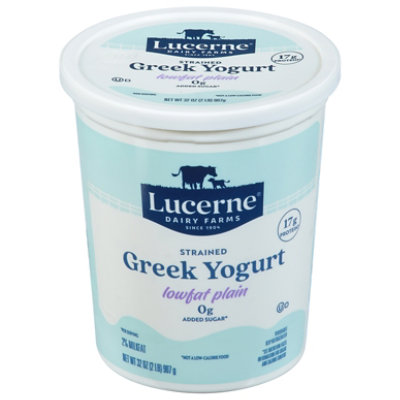 Lucerne Greek Yogurt Reduced Fat Plain - 32 Oz. - Image 3