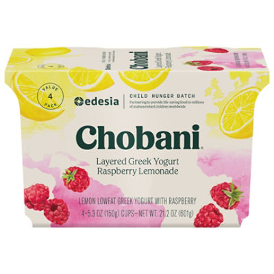 Chobania Greek Yogurt Raspberry Lemonade Low-fat - 4-5.3 Oz. - Image 3