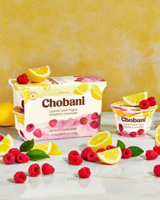 Chobania Greek Yogurt Raspberry Lemonade Low-fat - 4-5.3 Oz. - Image 6