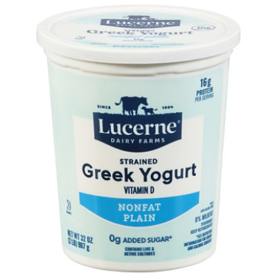 Lucerne Greek Yogurt Nonfat Plain - 32 Oz.