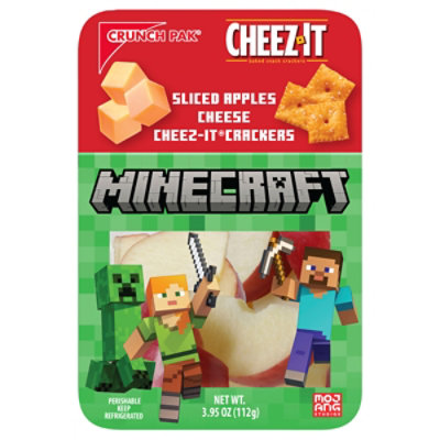 Minecraft Snacker With Sliced Apples Cheese And Cheez-it Crackers - 3.95 OZ - Image 3