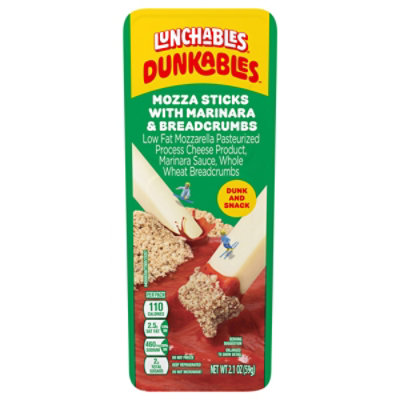 Lunchables Dunkables Mozza Sticks With Marinara and Breadcrumbs - 2.1 Oz - Image 3