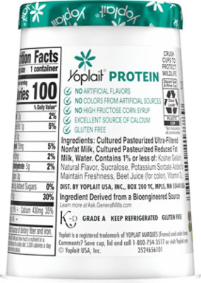 Yoplait Protein Strawberry Yogurt - 5.6 Oz - Image 6