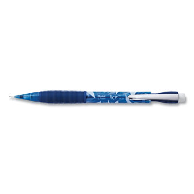 Pentel Icy Mechanical Pencil Value Pack, 0.7 mm, HB (#2), Black Lead, Transparent Blue Barrel - 24 Count - Image 1