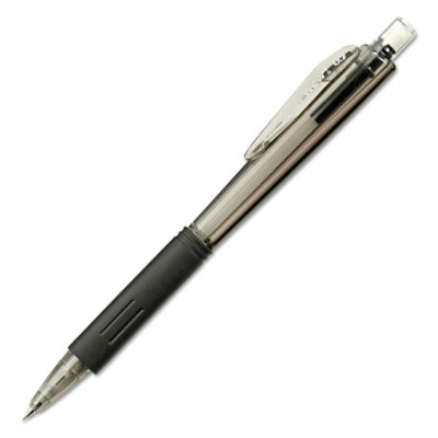 Pentel Wow! Pencils, 0.5 mm, HB (#2), Black Lead, Black Barrel - 12 Count - Image 1