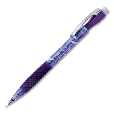 Pentel Icy Mechanical Pencil, 0.7 mm, HB (#2), Black Lead, Transparent Violet Barrel - 12 Count - Image 1