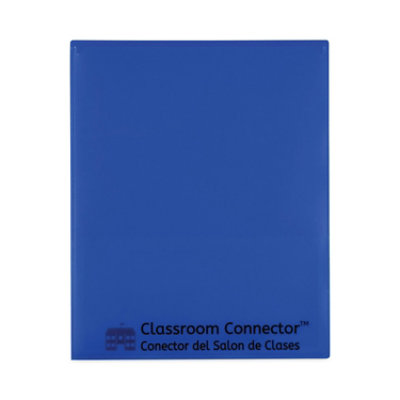 C-Line Classroom Connector Folders, 11 x 8.5, Blue - 25 Count - Image 1
