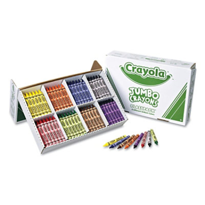 Crayola Jumbo Classpack Crayons, 25 Each Of 8 Colors - 200 Count - Image 2