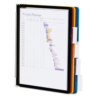 Durable Vario Wall Reference System, 5 Panels, Letter, Asst. Borders And Panels - Image 2