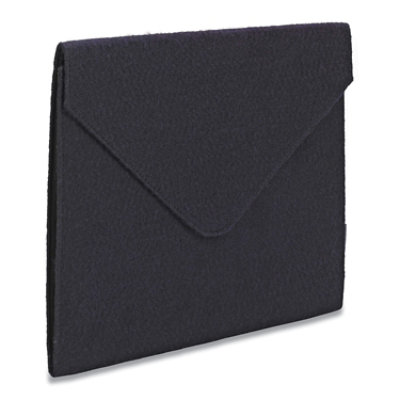 Smead Soft Touch Cloth Expanding Files, 2" Expansion, 1 Section, Snap Closure, Letter Size, Dark Blue - Image 1