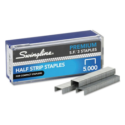 Swingline S.f. 3 Premium Staples, 0.25" Leg, 0.5" Crown, Steel - 5,000 Count - Image 1