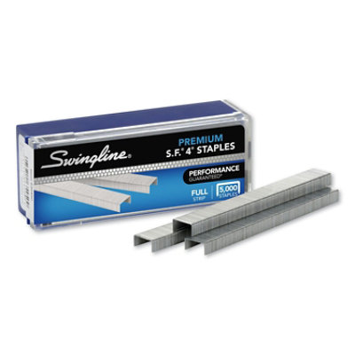 Swingline S.F. 4 Premium Staples, 0.25" Leg, 0.5" Crown, Steel - 5,000 Count - Image 1