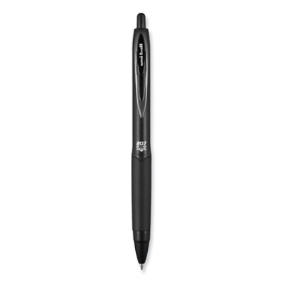 uniball 207 Plus+ Gel Pen, Retractable, Medium 0.7 mm, Black Ink, Black Barrel - 4 Count - Image 2