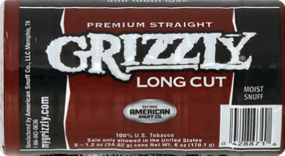 Grizzly Long Cut Straight Smokeless Tobacco Case - 1.2 Oz - Image 2