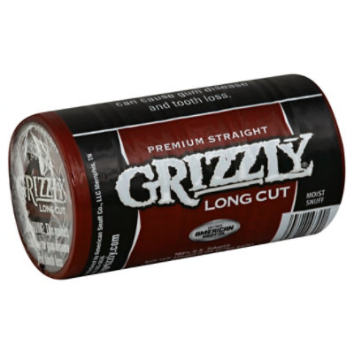 Grizzly Long Cut Straight Smokeless Tobacco Case - 1.2 Oz - Image 1