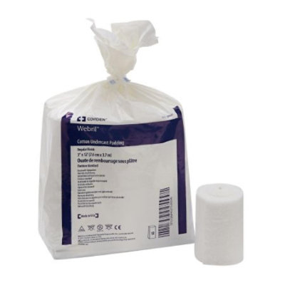 Webril Undercast Cotton Cast Padding, 3 Inch x 4 Yard, 12 Count - Image 1