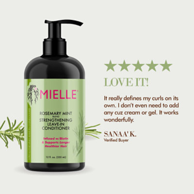 Mielle Organics Rosemary Mint Leave In Conditioner - 12 Fl. Oz. - Image 3