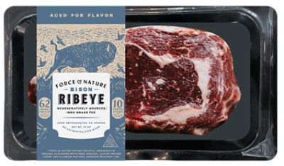 Force Of Nature Bison Ribeye - 10 Oz - Image 1