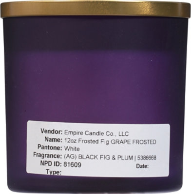 Lang Frosted Fig Frsted Candle - 18 Oz - Image 4