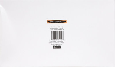 Party Essentials One Piece Plastic 5 Oz Champagne Flutes - 10 Count - Image 3