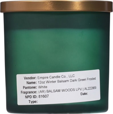 Lang Frosted Winter Balsam Candle - Each - Image 4