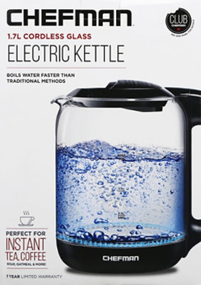 Chefman 1.7 Liter Glass Electric Kettle - Each - Image 4