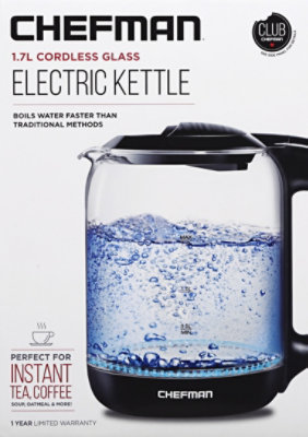 Chefman 1.7 Liter Glass Electric Kettle - Each - Image 2