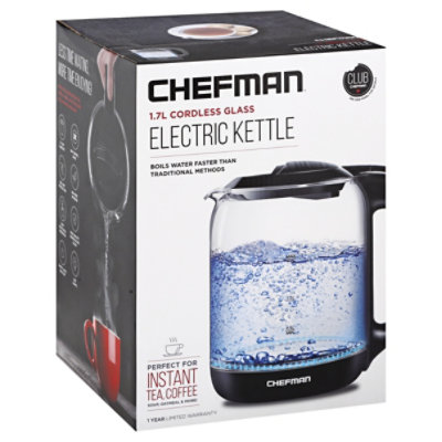 Chefman 1.7 Liter Glass Electric Kettle - Each - Image 1