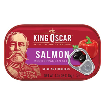 King Oscar Skinless Boneless Salmon In Evoo MediterranEachn Style - 4.05 Oz - Image 2