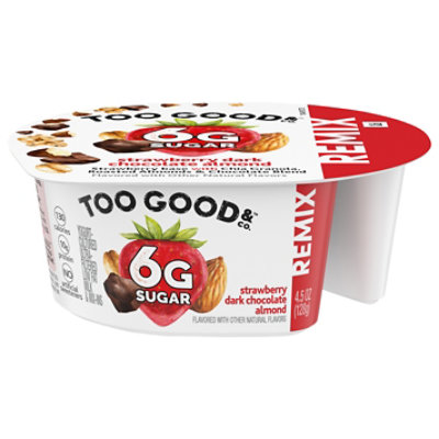 Too Good & Co. Strawberry Yogurt with Chocolate Almonds - 4.5 Oz. - Image 1