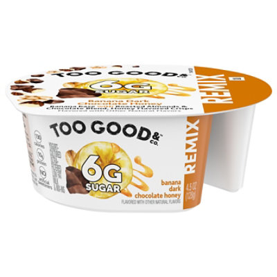 Too Good & Co. Banana Yogurt with Chocolate Almonds - 4.5 Oz. - Image 1