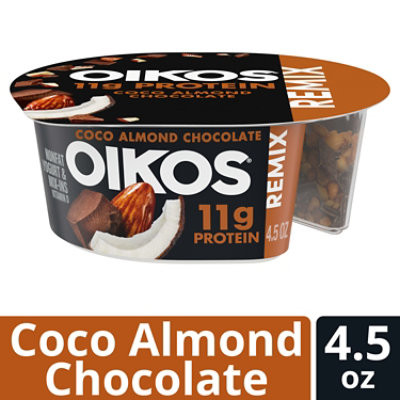 Oikos Chocolate Almond Non Fat Yogurt - 4.5 Oz - Image 1