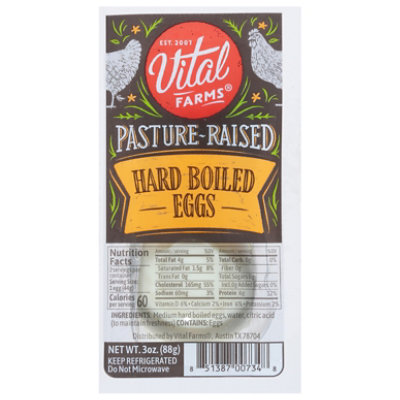 Vital Farms Pasture Raised Hard Boiled Eggs - 2 Count - Image 2