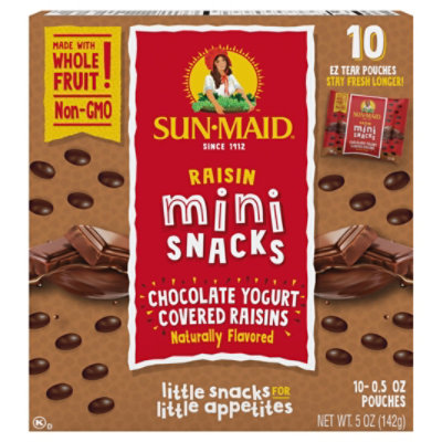 Sun-Maid Mini Snacks Chocolate Covered Yogurt Raisins - 10-5 Oz - Image 2