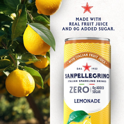 Sanpellegrino Italian Sparkling Drink Zero Sugar Lemonade Beverage - 6 - 11.15 Fl. Oz. - Image 2