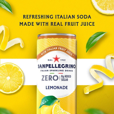 Sanpellegrino Italian Sparkling Drink Zero Sugar Lemonade Beverage - 6 - 11.15 Fl. Oz. - Image 3