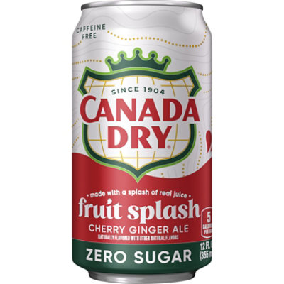 Canada Dry Fruit Splash Zero Sugar - 12-12 Fl. Oz. - Image 4