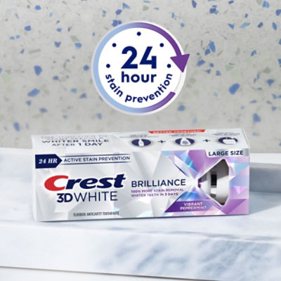 Crest 3D White Brilliance Toothpaste - 4.6 Oz - Image 6